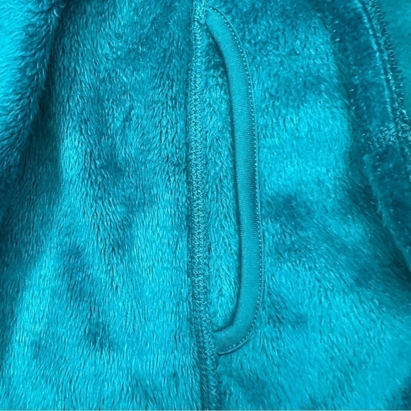 CALVIN KLEIN Performance Women’s Fleece Jacket Sz Large Teal Color Reversible - Picture 9 of 12